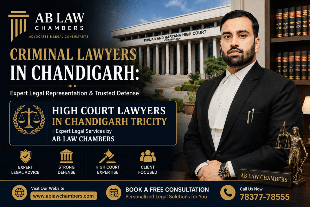 High Court Lawyers in Chandigarh Tricity,AB LAW CHAMBERS,Legal Services,Chandigarh Lawyers
