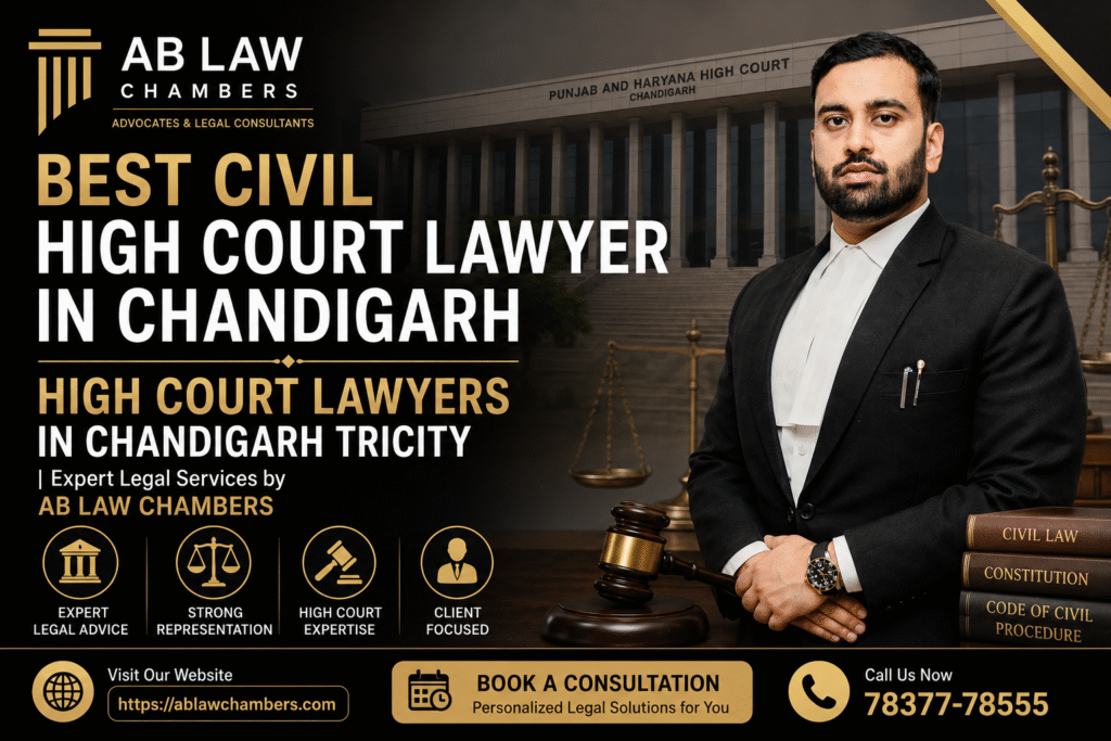 Civil High Court Lawyer in Chandigarh,AB LAW CHAMBERS Civil High Court Lawyer in Chandigarh,AB LAW CHAMBERS