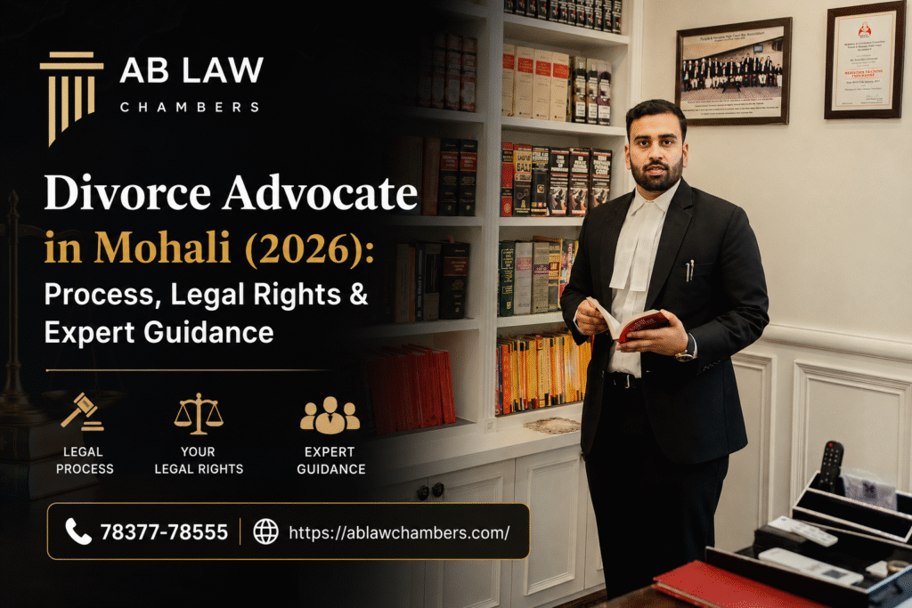 Divorce Advocate in Mohali,At AB LAW CHAMBERS